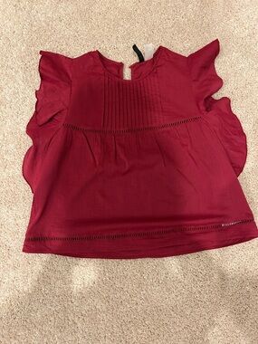H&M FLUTTER-SLEEVED BLOUSE